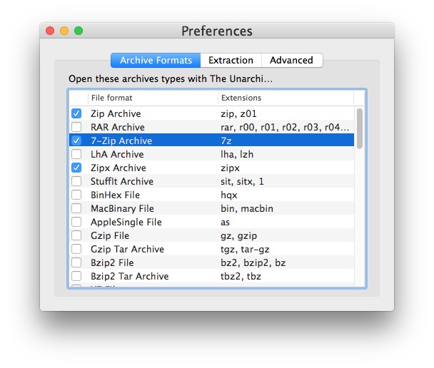 7zx For Mac Os X